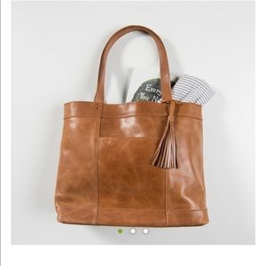 Magnolia large leather tote bag.